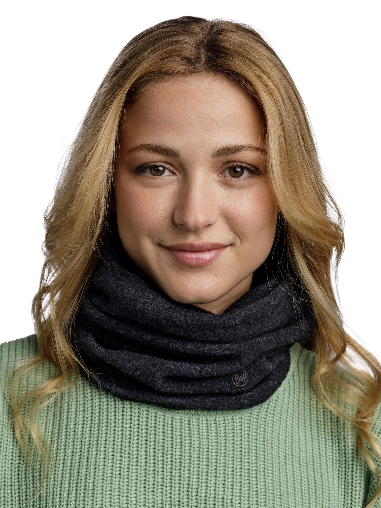 Бандана Buff MERINO Fleece Solid Black фото в интернет-магазине Travers