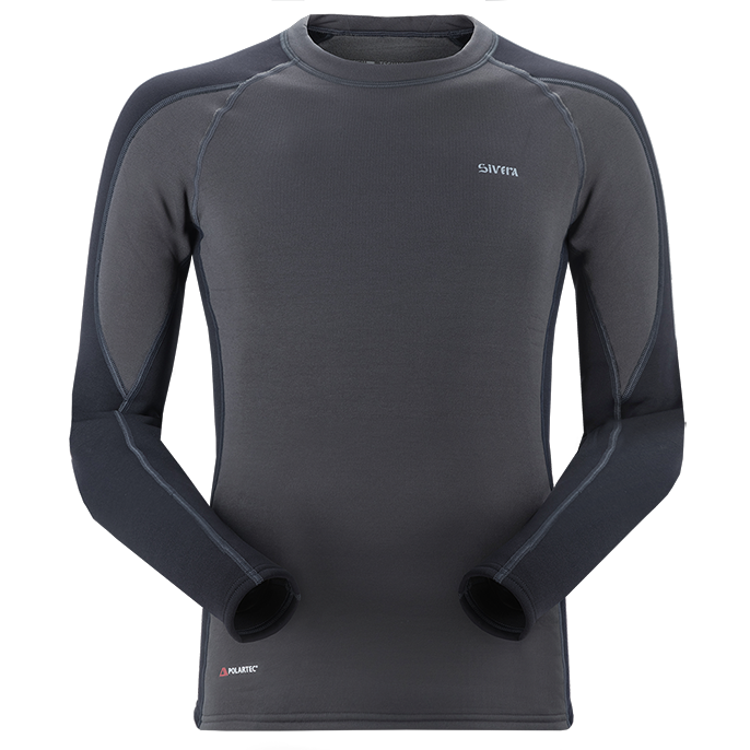 Джемпер т/б муж. Sivera СНОУИ (М) POLARTEC POWER STRETCH PRO 240g/m2  (50/182, графит/черный)