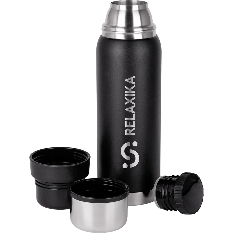 Изображение термос relaxika 103 черный 750мл в интернет-магазине Travers