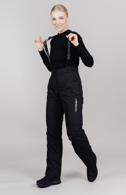 Изображение брюки утепленные женские nordski mount black nsm216100 в интернет-магазине Travers