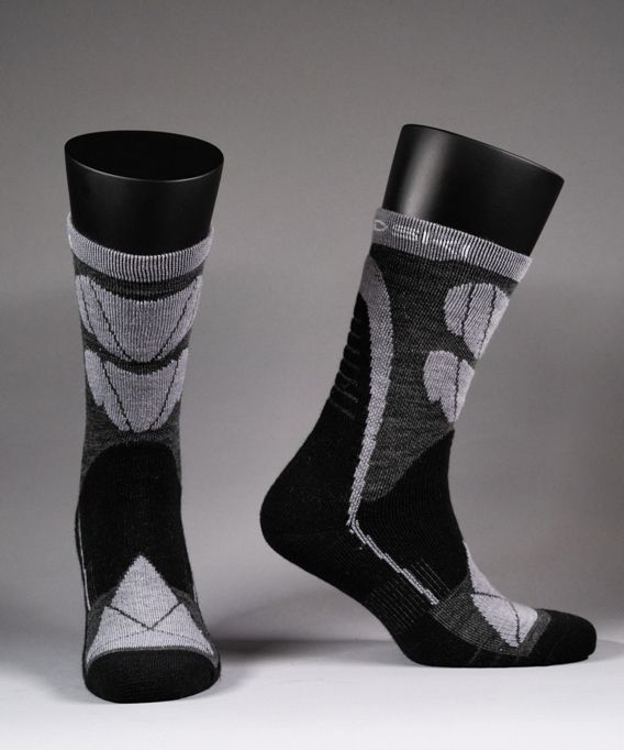 Носки Nordski Wool, NSV422  (201, черный/серый, 43-46)