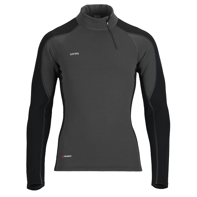 Джемпер т/б муж. Sivera СНОУИ В(М) POLARTEC POWER STRETCH PRO 240g/m2  (50/182, графит/чёрный)