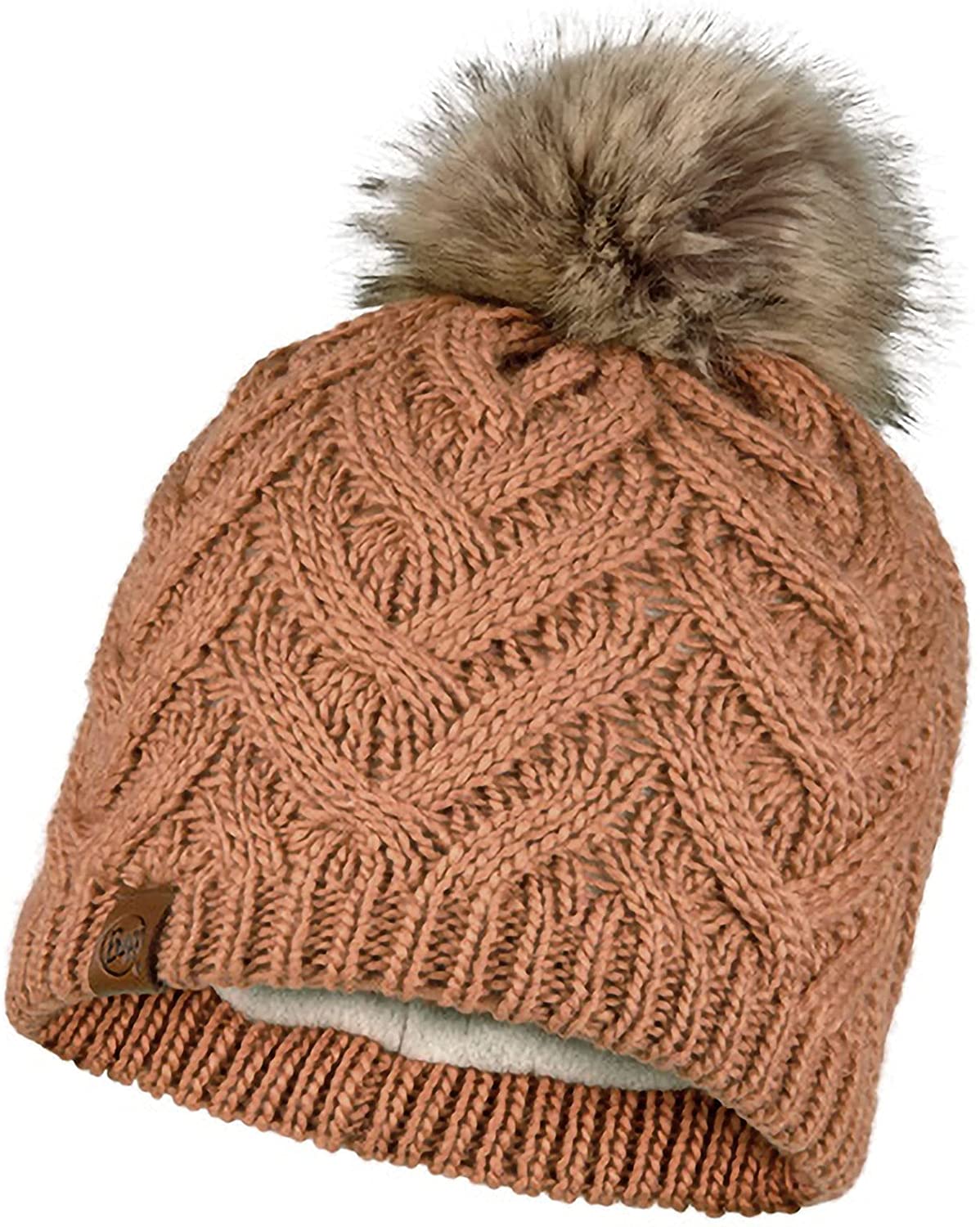 Шапка Buff KNITTED & FLEECE BAND HAT CARYN 123515  (341, Rosewood, 10, one size)